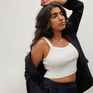 Everlane Cropped Sweater Tank